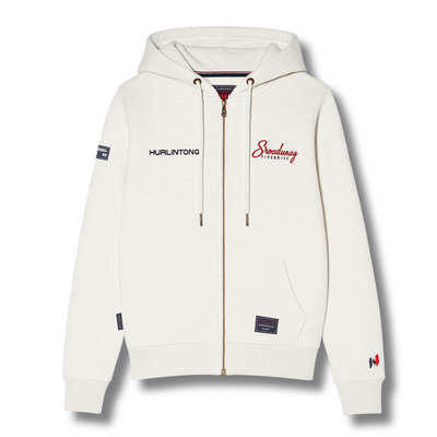 Chaqueta Hoodie Gris Claro