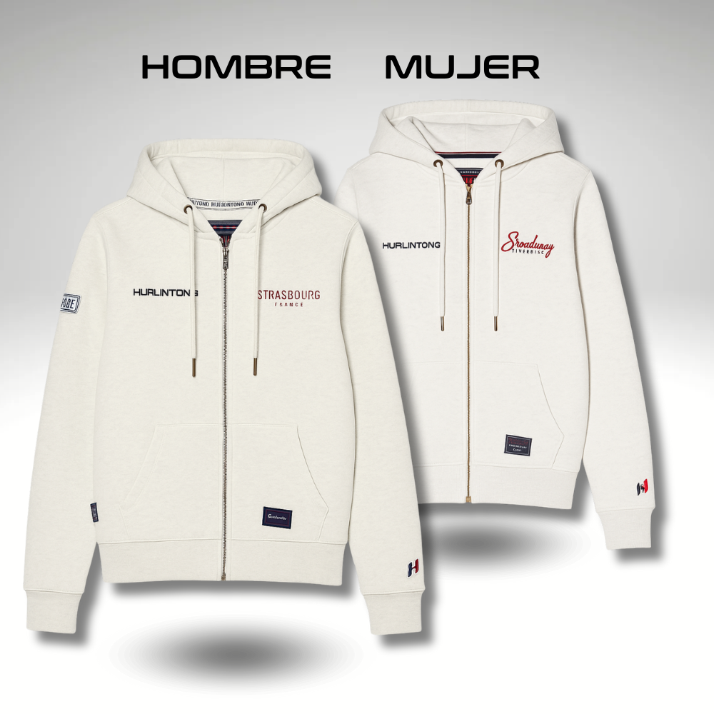 Chaqueta Hoodie Gris Claro